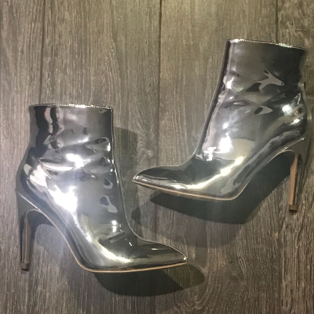 Express Metallic Booties
